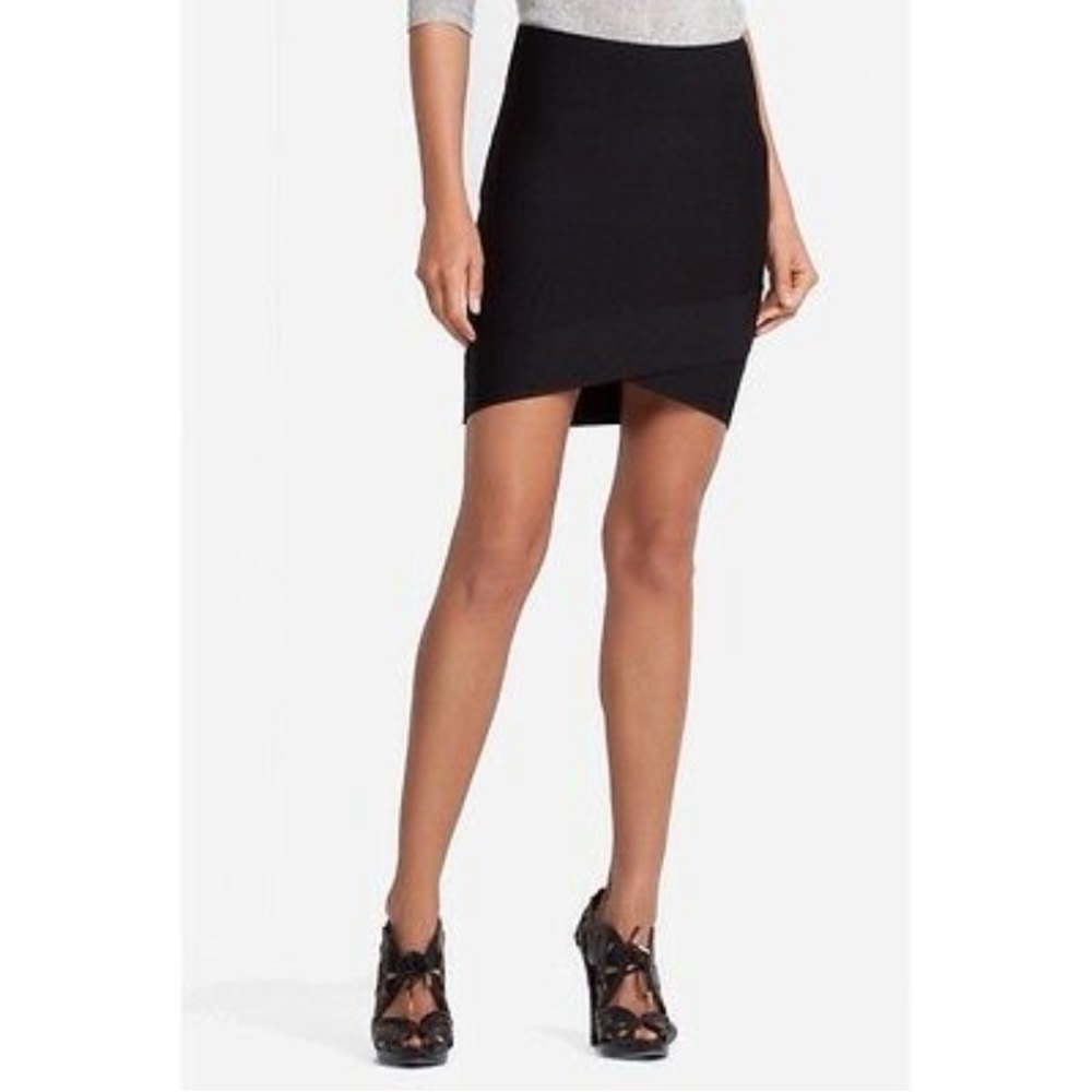Tulip Wrap Silvie Mini Bodycon Skirt from BCBGMaxAzria